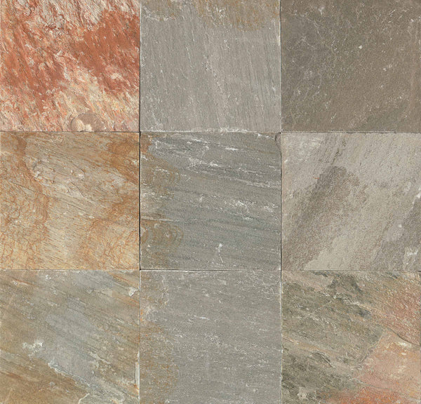 Bedrosians Amber Gold 16" x 16" Gauged Slate Tile | Item Code SLTAMBGLD1616G