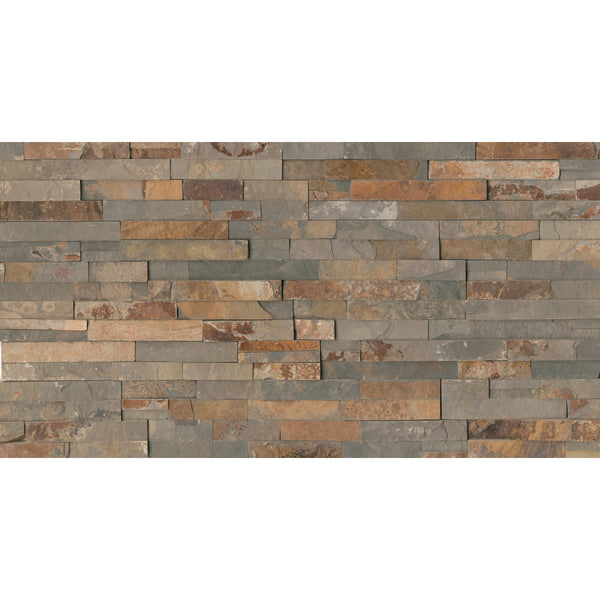 Bedrosians Butterscotch 6" x 24" Natural Cleft Slate Ledger | Item Code SLTBUTSCOLED