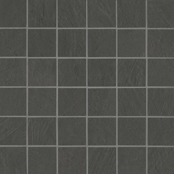Bedrosians Simply Modern 2" x 2" Floor & Wall Mosaic in Black | Item Code STPSIMBL22MO