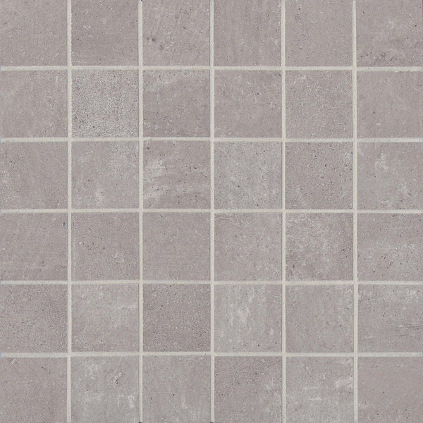Bedrosians Simply Modern 2" x 2" Floor & Wall Mosaic in Grey | Item Code STPSIMGR22MO