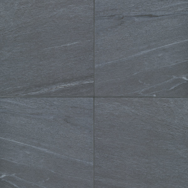 Bedrosians Urban 2.0 24" x 24" Floor & Wall Tile in Raven Black | Item Code STPURBRAV2424