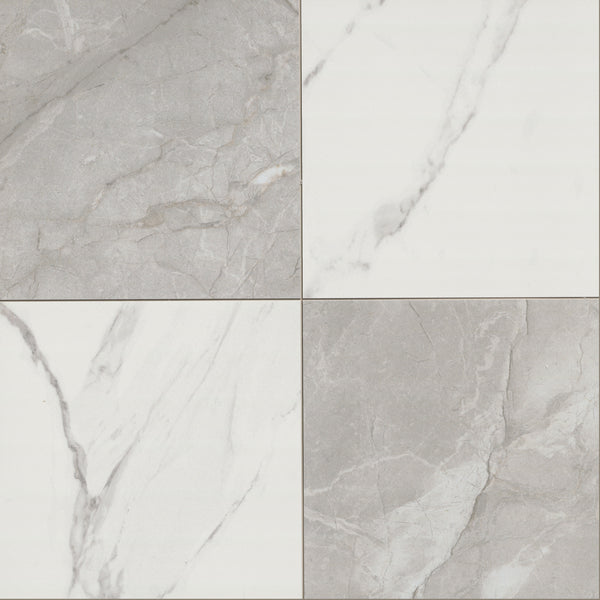 CALACATTA GRIGIO CHECKERED 24X24 MATTE