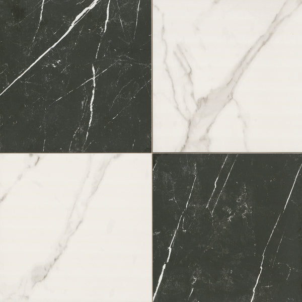 CALACATTA MARQUINA CHECKERED 24X24 MATTE
