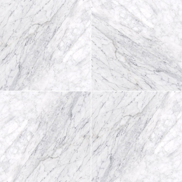 CARRARA WHITE (C) 18"X18"X0.38