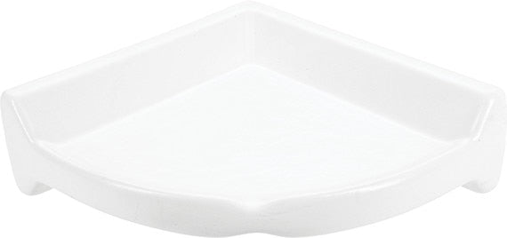 Daltile Bath Accessories Matte Arctic White, Corner Caddy, 2 5/8X8 3/4, Matte | Daltile SKU 0790BA7801P