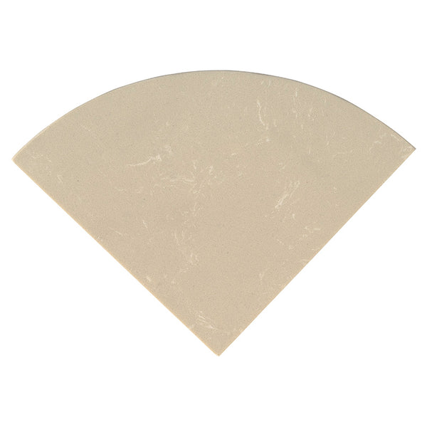 Engineered Beige Marble 9" Radius Corner Shelf, MSI product image