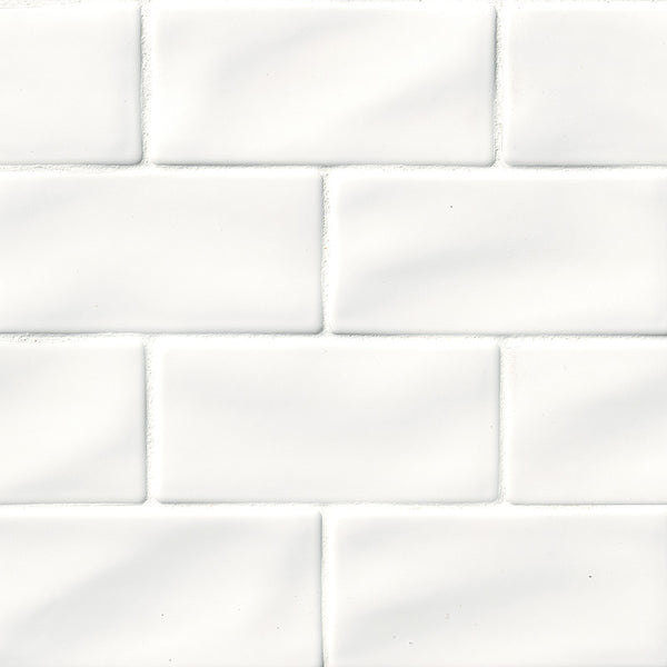 Whisper White Glazed Handcrafted 3x6, MSI product image