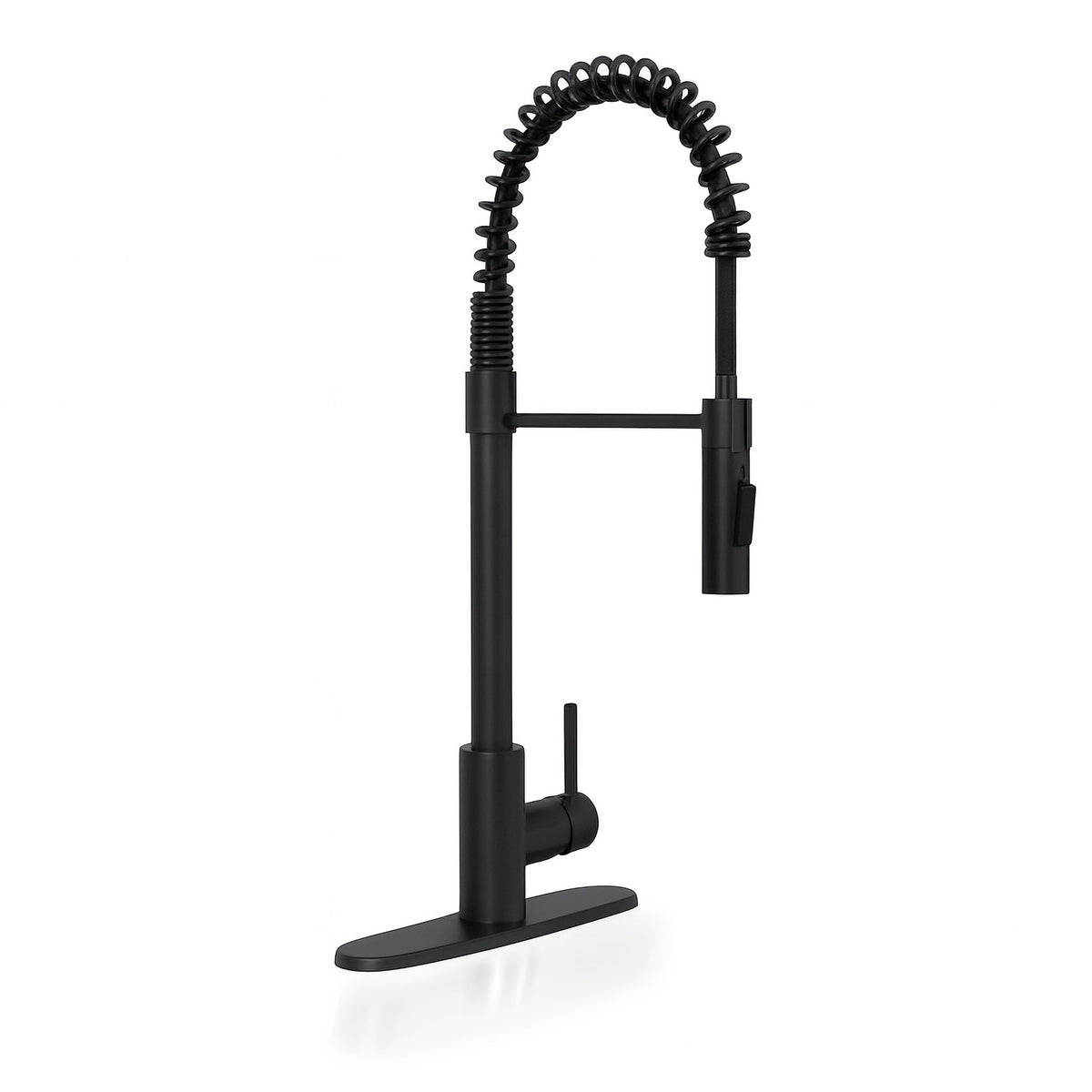 MSI 1-Handle Pull-Down Sprayer Kitchen Faucet in Matte Black (8401-804) | MSI Item FAU-K1HMB8401-804