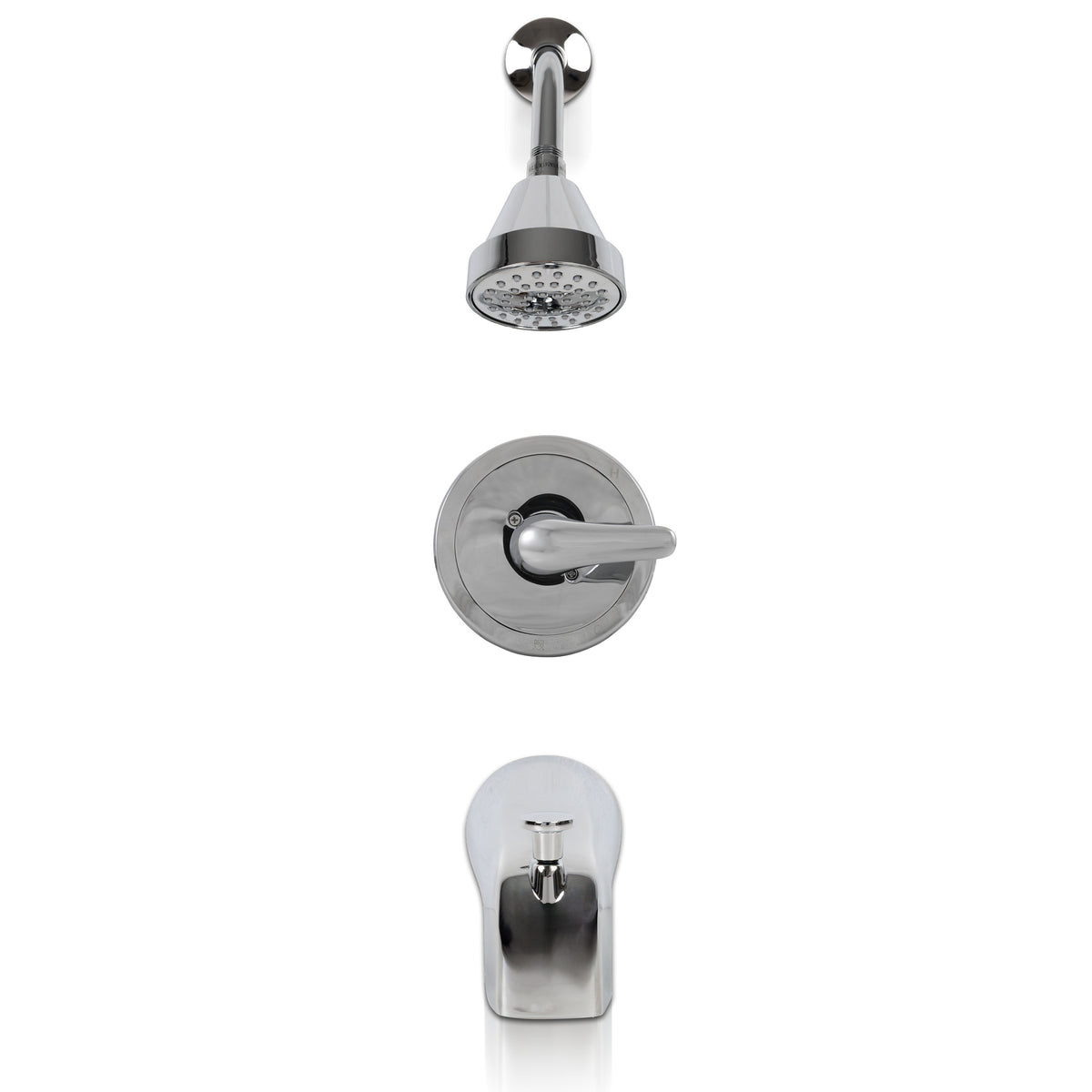 MSI 1-Handle 1-Spray Tub and Shower Faucet with Pressure Balance Valve in Chrome (6104-608) | MSI Item FAU-S1HCR6104-608