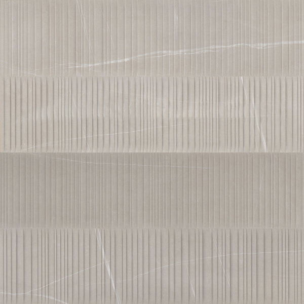 Bedrosians Nomade 24"x48" Parallelo Deco Matte Porcelain Tile in Bone | Item Code 100000181