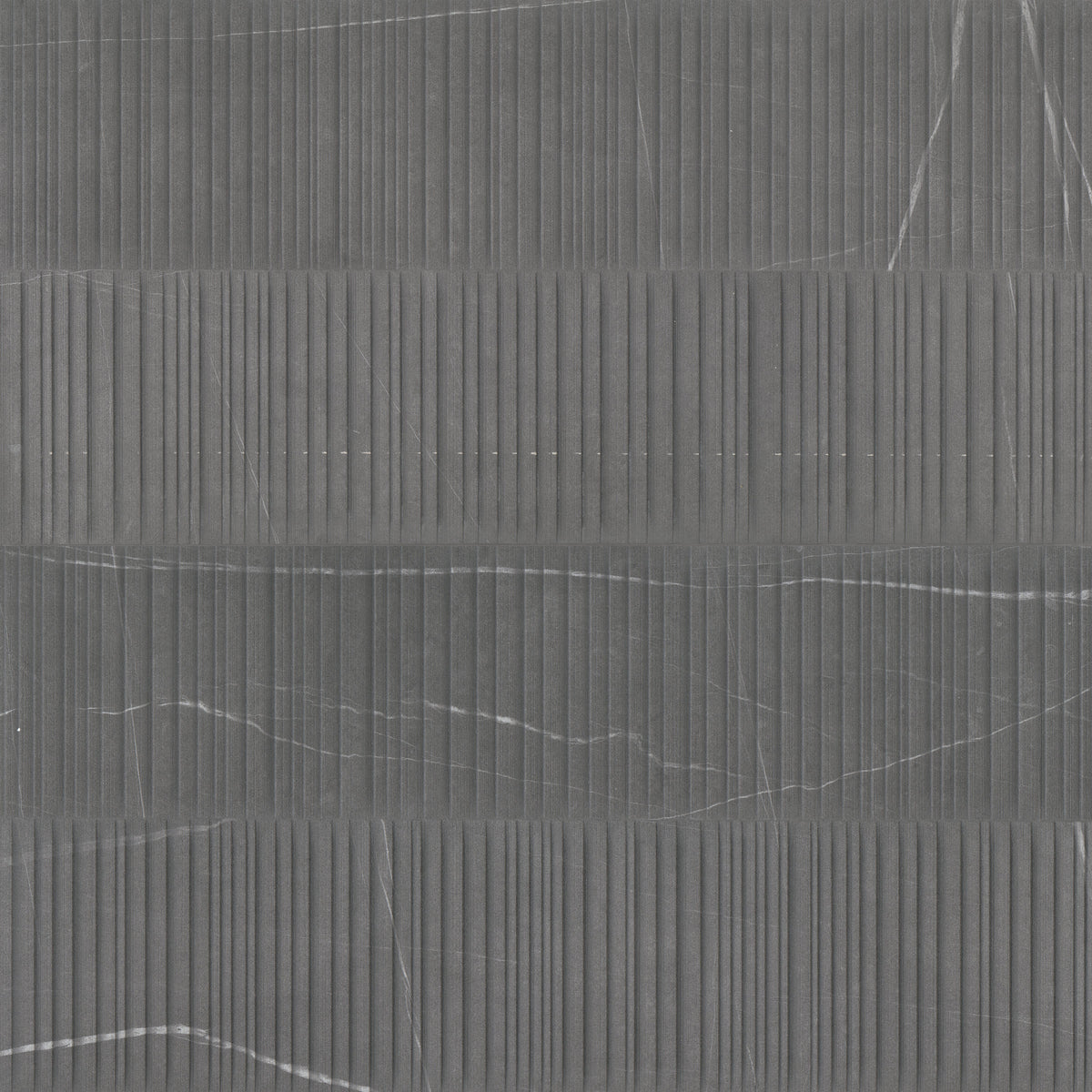 Bedrosians Nomade 24"x48" Parallelo Deco Matte Porcelain Tile in Noir | Item Code 100000182