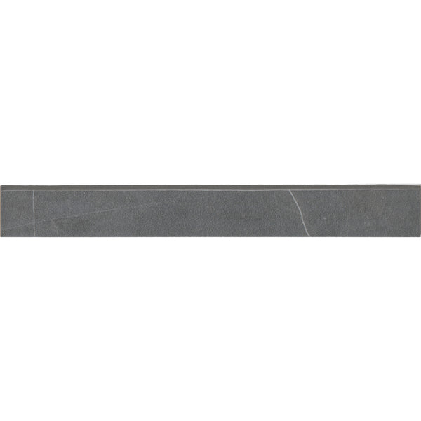 Bedrosians Nomade 3" x 24" Matte Porcelain Bullnose Trim in Noir | Item Code 100000188