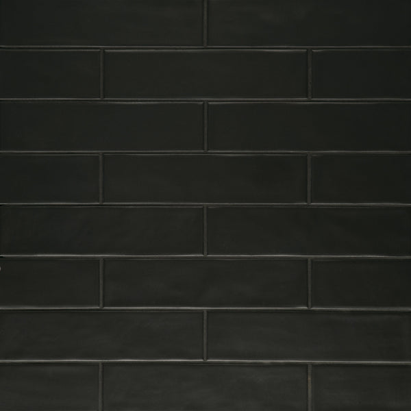 Bedrosians Clara 2.75" x 11" Matte Porcelain Tile in Noir | Item Code 100000802