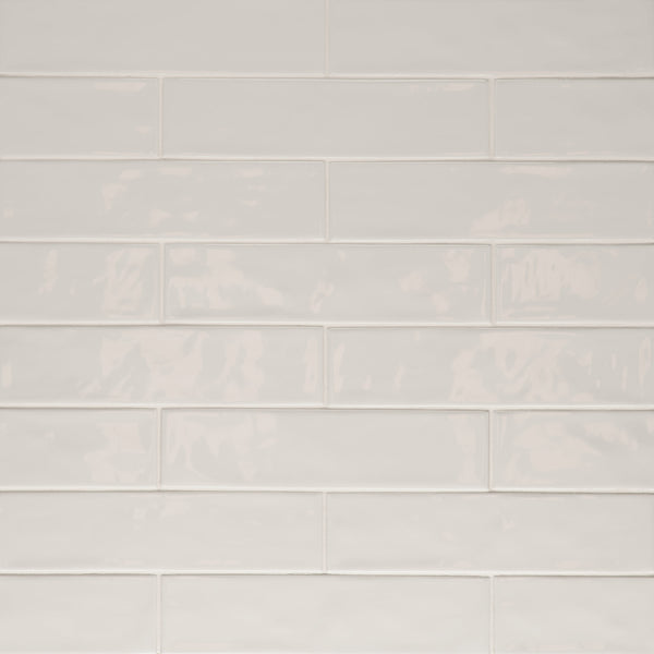 Bedrosians Clara 2.75" x 11" Glossy Porcelain Tile in Grey | Item Code 100000805