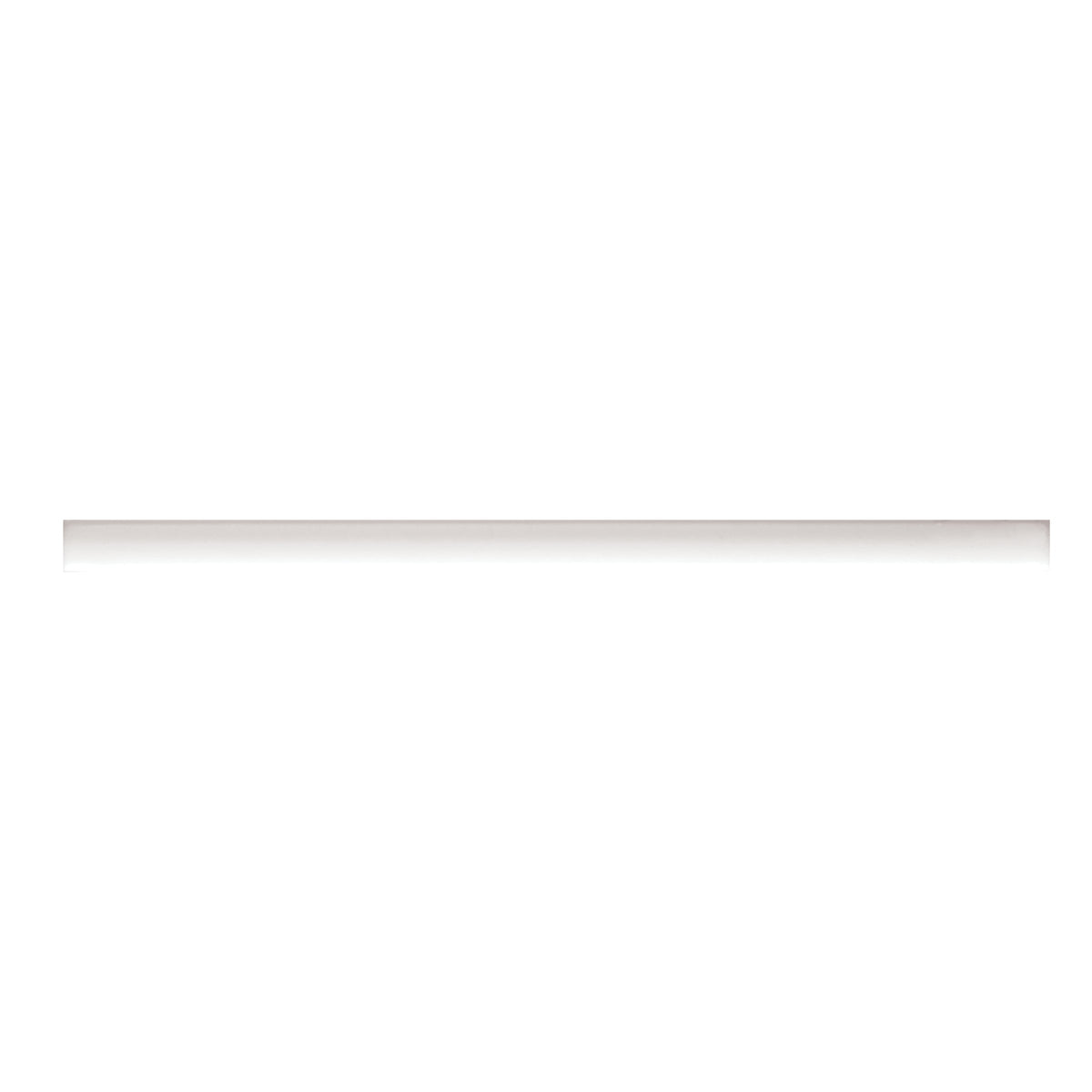 Bedrosians Clara .5" x 12" Matte Ceramic Jolly Trim in White | Item Code 100000807