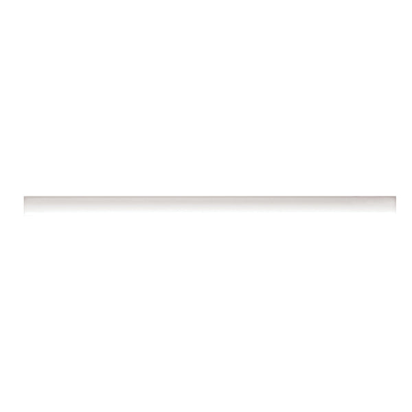 Bedrosians Clara .5" x 12" Matte Ceramic Jolly Trim in White | Item Code 100000807