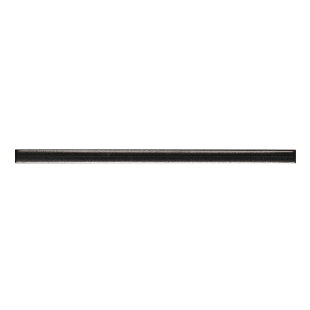 Bedrosians Clara .5" x 12" Matte Ceramic Jolly Trim in Noir | Item Code 100000810