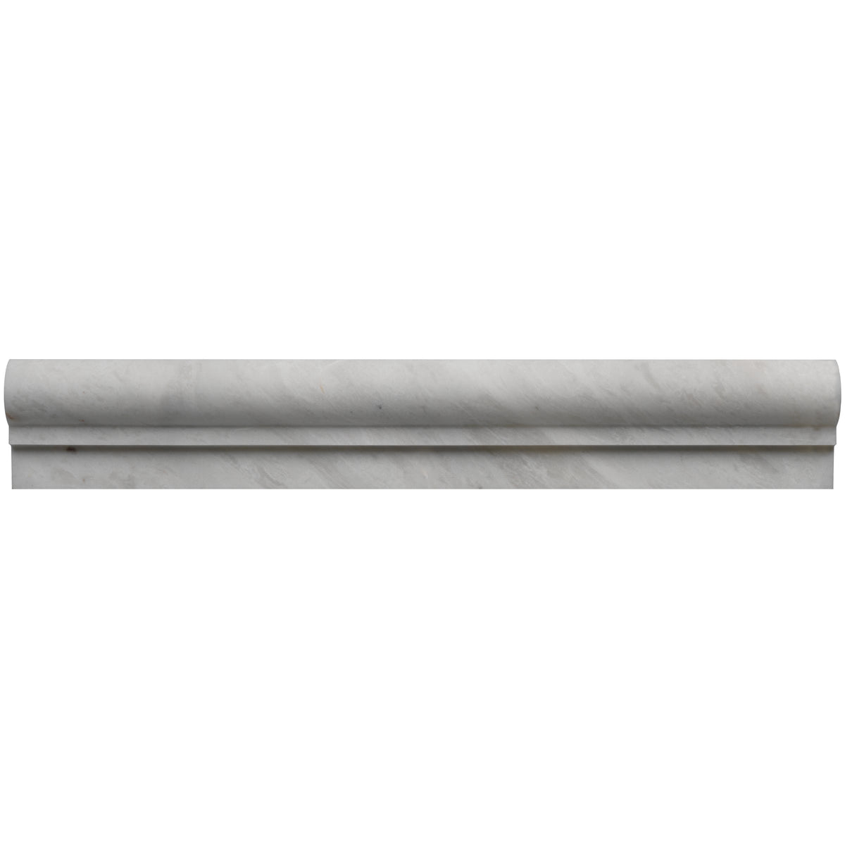 Bedrosians Iceberg White 2" x 12" Honed Marble Chair Rail | Item Code 100000920