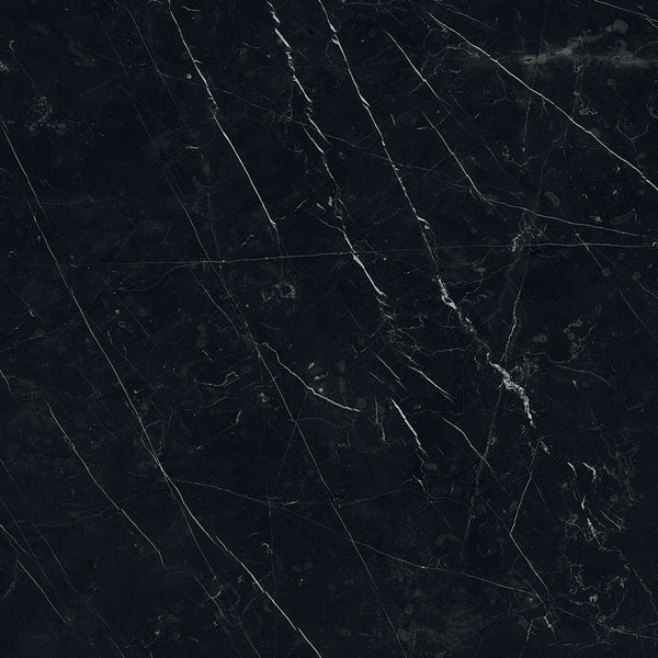 Bedrosians Magnifica The Thirties 30" x 30" - 8mm Honed Porcelain Tile in Nero Marquina | Item Code 100001001