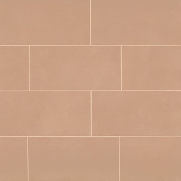 Bedrosians Sahara 12" x 24" Matte Porcelain Tile in Cotto | Item Code 100001002