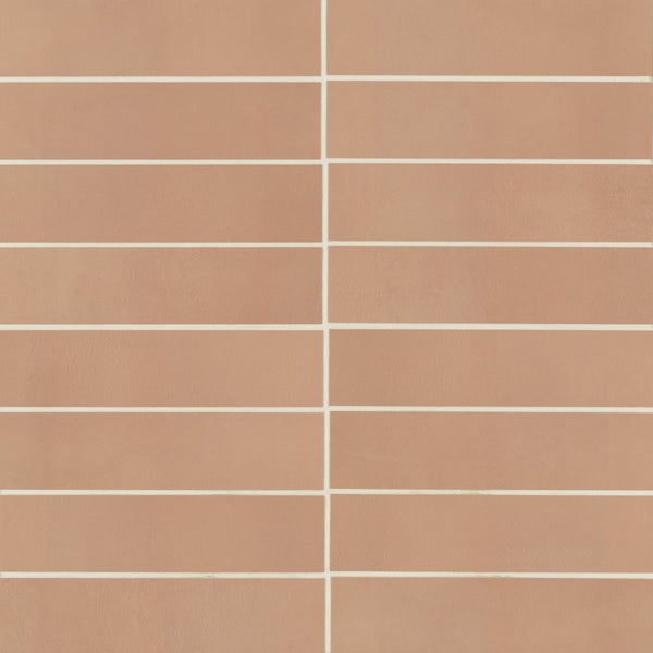 Bedrosians Sahara 3" x 12" Matte Porcelain Tile in Cotto | Item Code 100001018