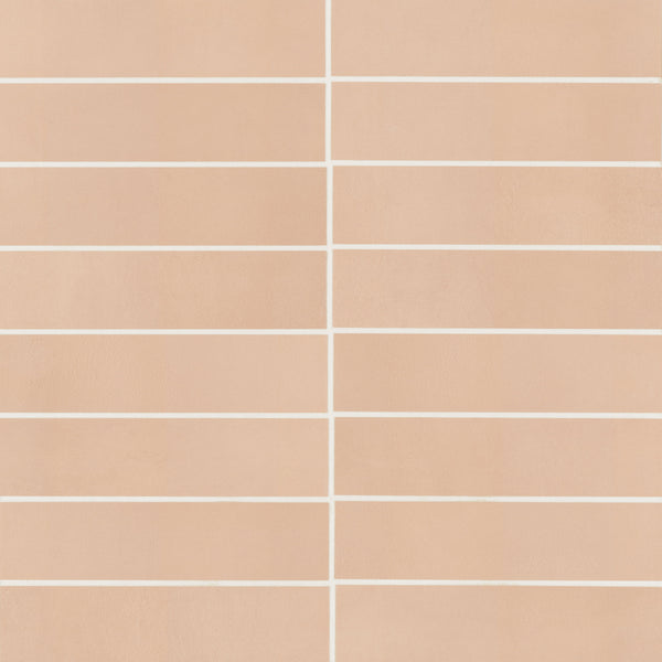 Bedrosians Sahara 3" x 12" Matte Porcelain Tile in Rose | Item Code 100001019