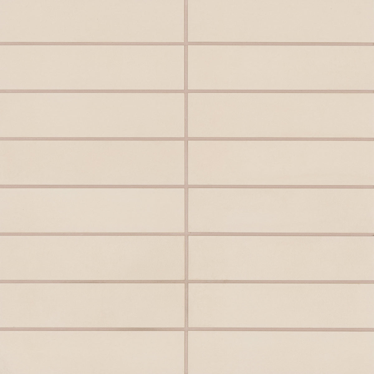 Bedrosians Sahara 3" x 12" Matte Porcelain Tile in White | Item Code 100001021