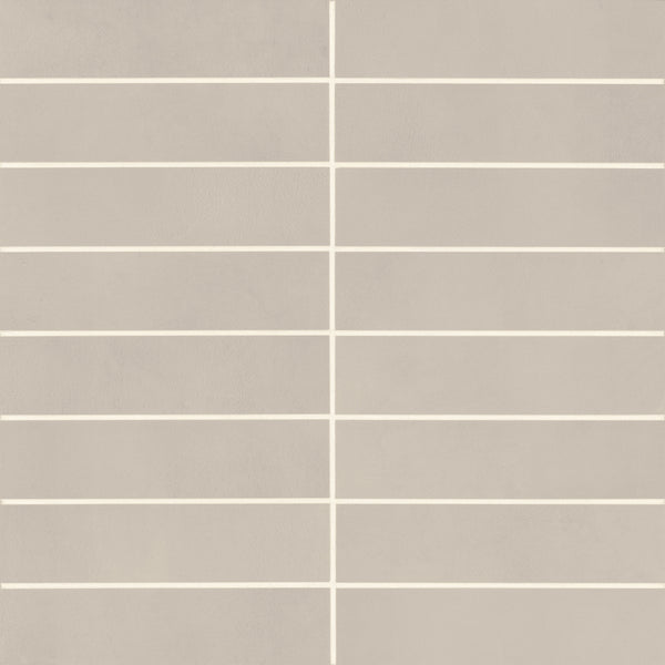 Bedrosians Sahara 3" x 12" Matte Porcelain Tile in Grey | Item Code 100001022