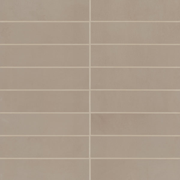 Bedrosians Sahara 3" x 12" Matte Porcelain Tile in Taupe | Item Code 100001023