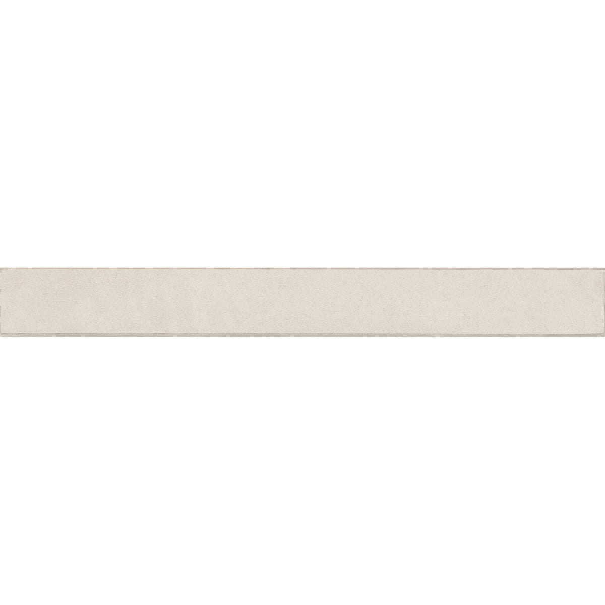 Bedrosians Sahara 3" x 24" Matte Bullnose Porcelain Tile in White | Item Code 100001031