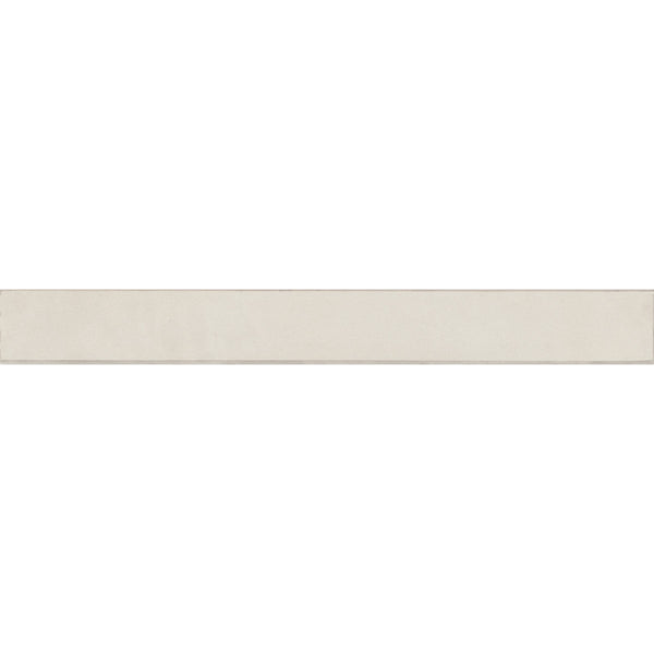 Bedrosians Sahara 3" x 24" Matte Bullnose Porcelain Tile in White | Item Code 100001031