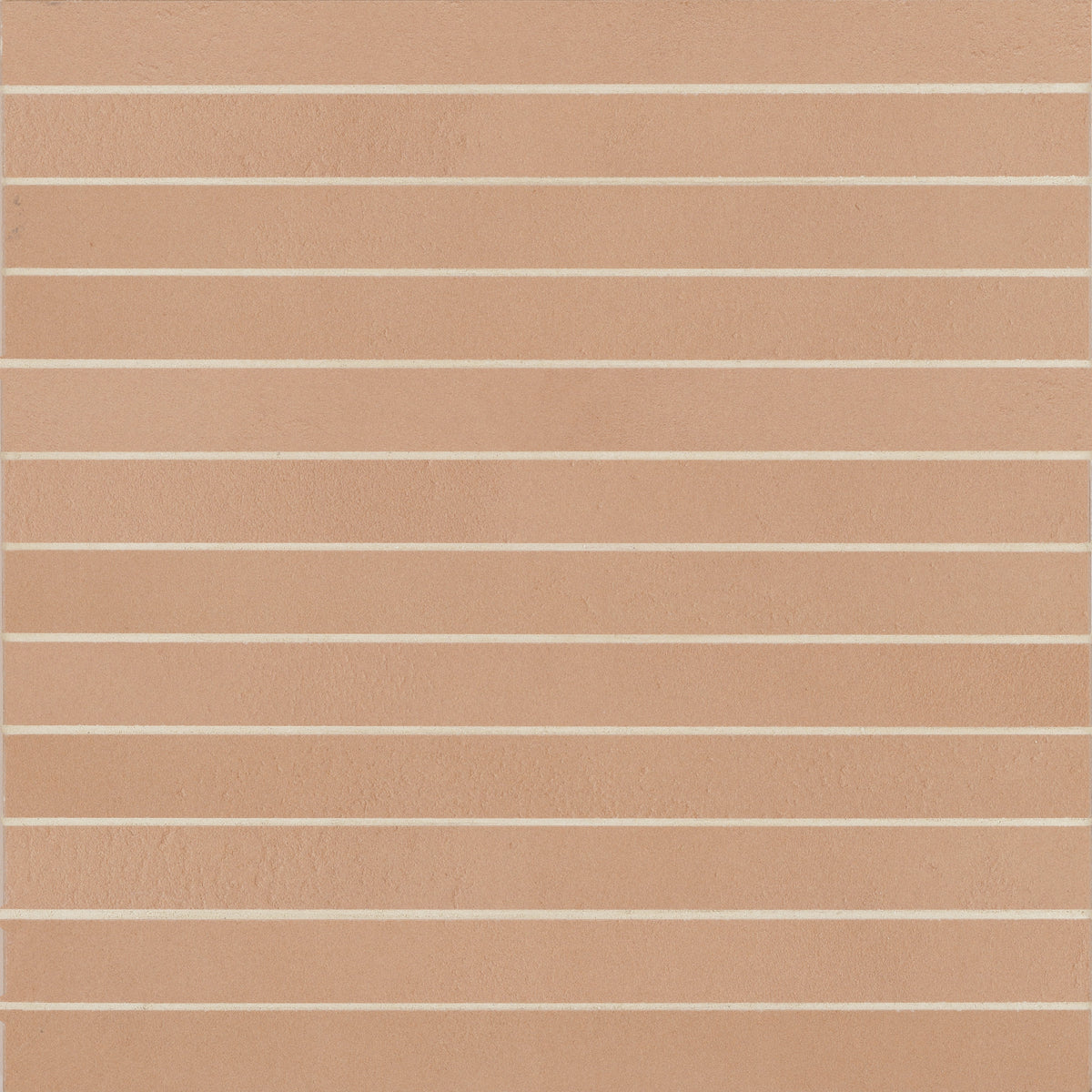 Bedrosians Sahara 1" x 12" Matte Porcelain Mosaic Tile in Cotto | Item Code 100001058