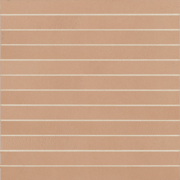 Bedrosians Sahara 1" x 12" Matte Porcelain Mosaic Tile in Cotto | Item Code 100001058
