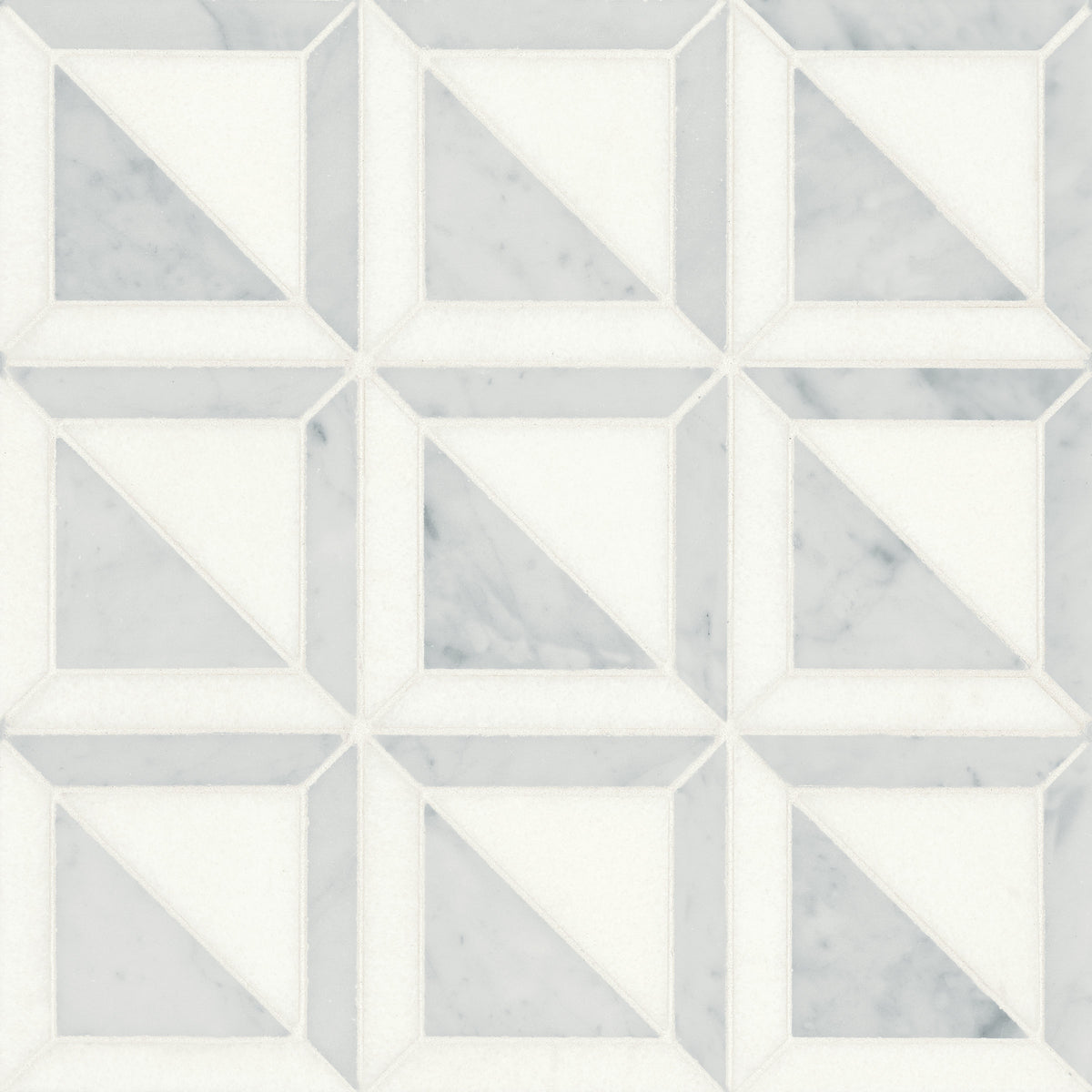 Bedrosians Matisse Mosaic 3 Marble Blend in White Carrara & Thassos | Item Code 100001373