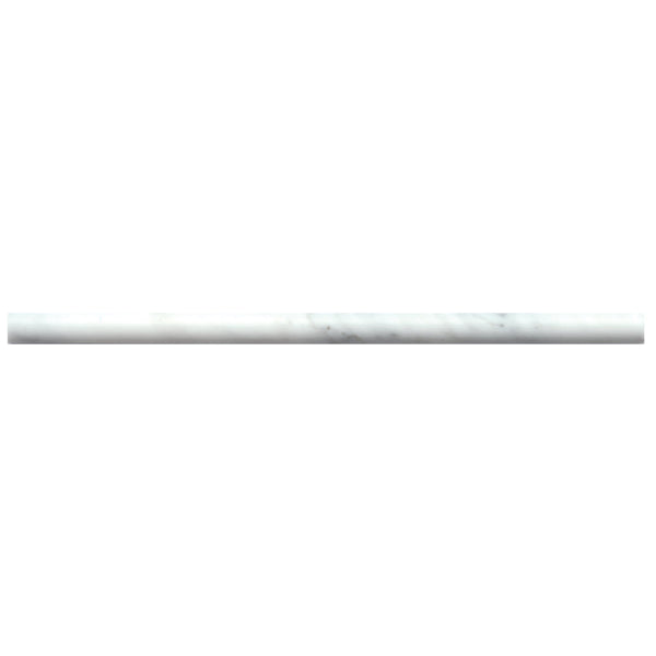 Bedrosians Monet .5" x 12" Honed Marble Trim in White Carrara | Item Code 100001388