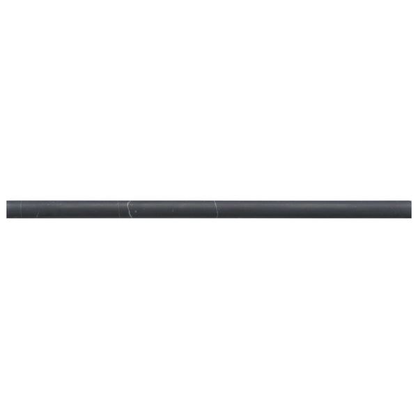 Bedrosians Monet .5" x 12" Honed Marble Trim in Nero Marquina | Item Code 100001390