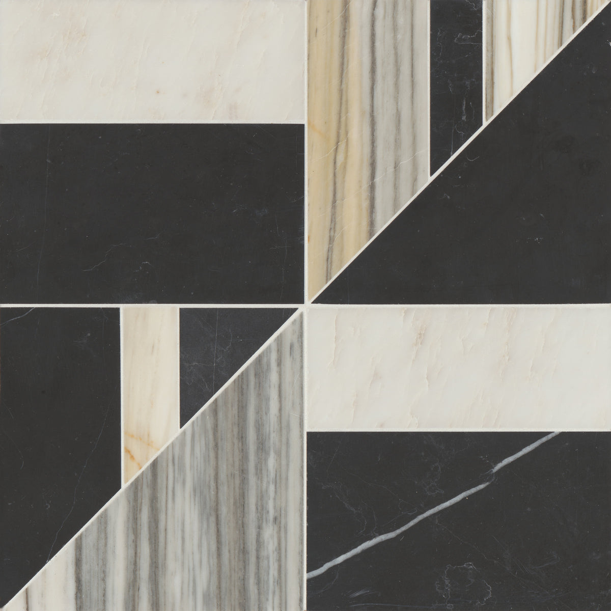Bedrosians Modni Lennox Honed Marble Mosaic Tile in Warm Blend | Item Code 100001706