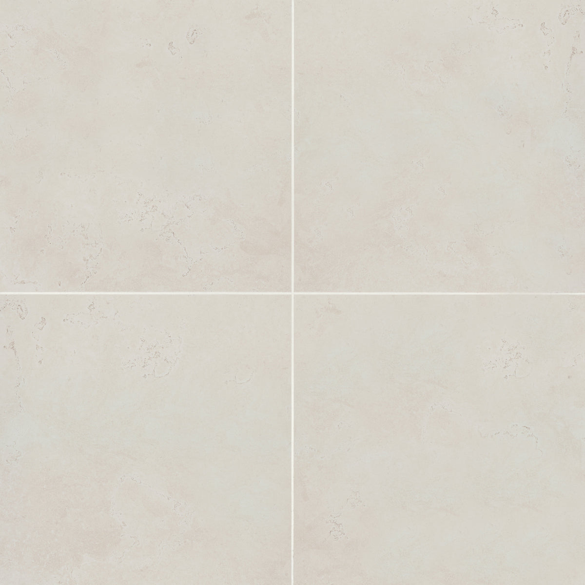 Bedrosians Thaddeus 32" x 32" Matte Porcelain Tile in White | Item Code 100001955