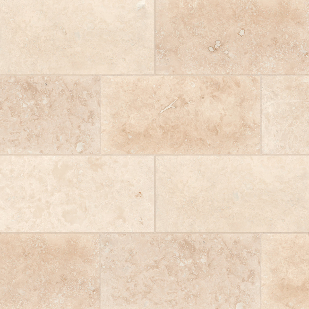 Bedrosians Mediterranean Ivory 12" x 24" Filled & Honed Travertine Tile | Item Code 100002069