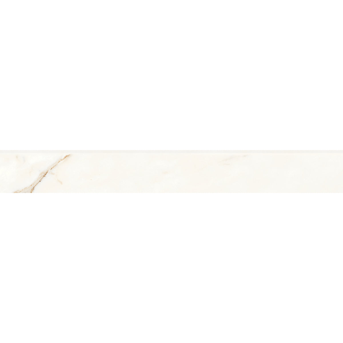 Bedrosians Magnifica 3" x 24" Honed Bullnose Porcelain Tile in Calacatta Oro | Item Code 100002299