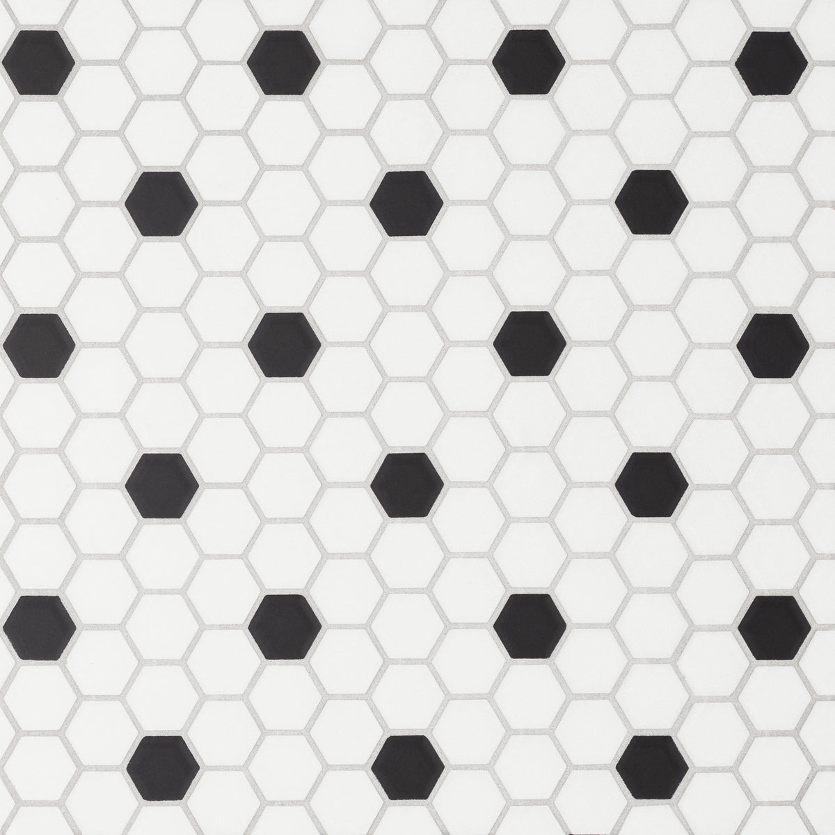 Bedrosians Le Cafe 1" x 1" Matte Porcelain Mosaic Tile - Deco Design 3 | Item Code 100002431