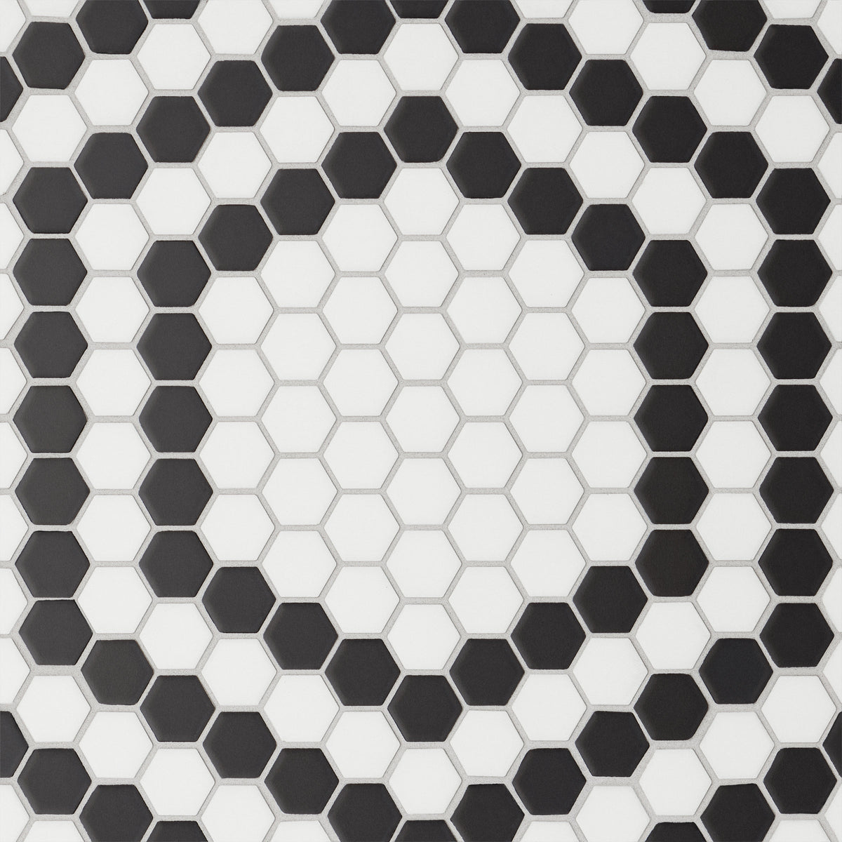Bedrosians Le Cafe 1" x 1" Matte Porcelain Mosaic Tile - Deco Design 4 | Item Code 100002432