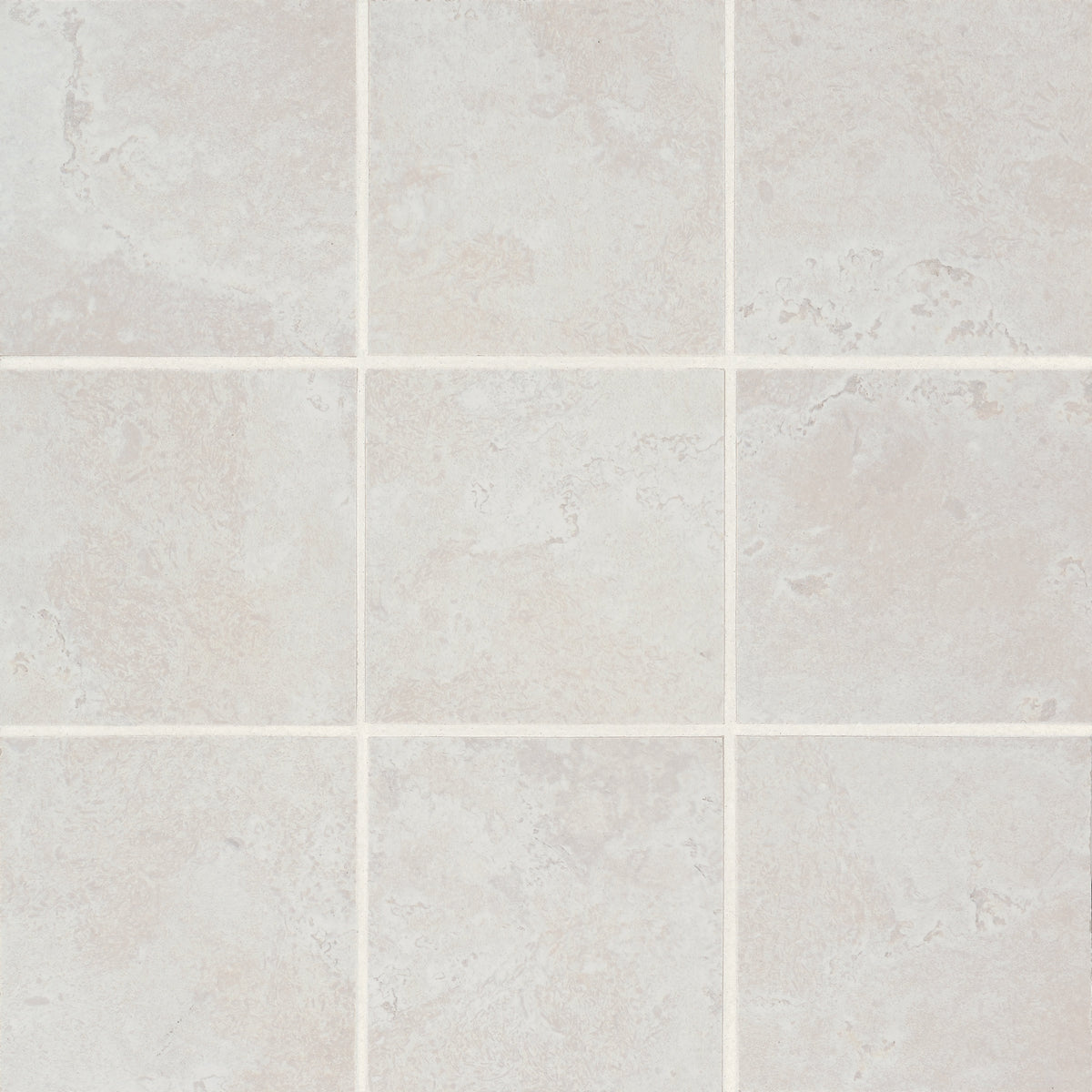 Bedrosians Thaddeus 4" x 4" Matte Porcelain Mosaic Tile in White | Item Code 100002864
