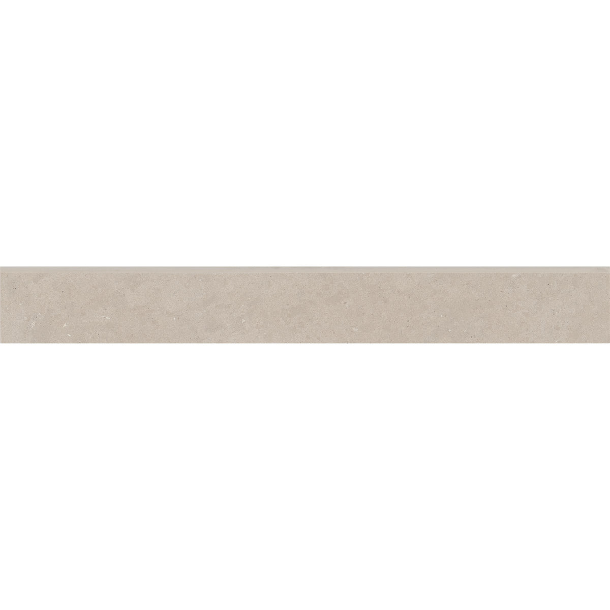 Bedrosians Thaddeus 3" x 24" Matte Porcelain Bullnose Trim in Creme | Item Code 100002866