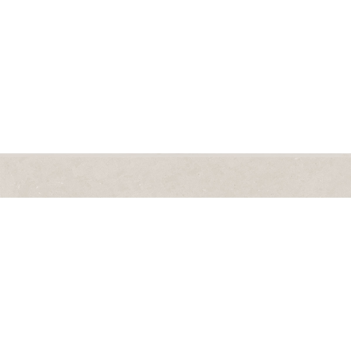 Bedrosians Thaddeus 3" x 24" Matte Porcelain Bullnose Trim in White | Item Code 100002869
