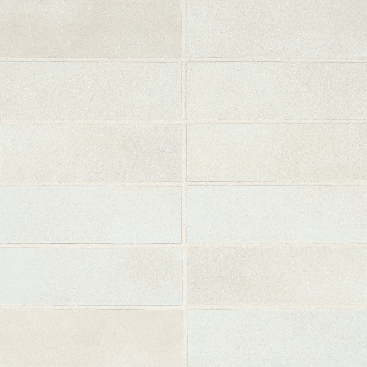 Bedrosians Celine 2" x 6" Matte Porcelain Floor & Wall Tile in White | Item Code 100003111