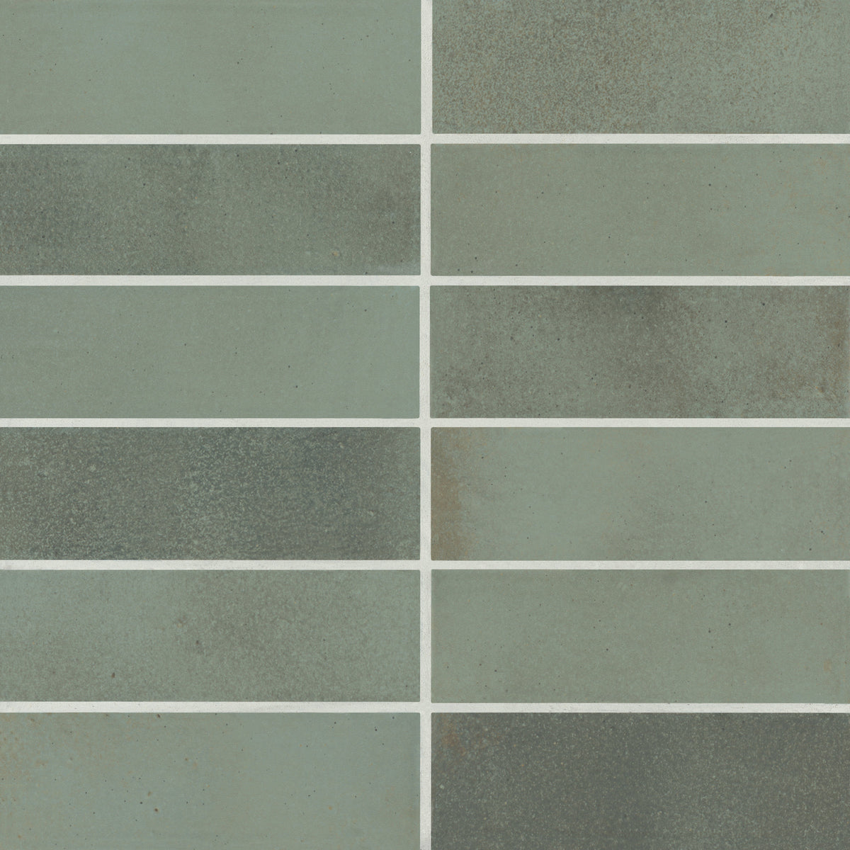 Bedrosians Celine 2" x 6" Matte Porcelain Floor & Wall Tile in Sage | Item Code 100003115