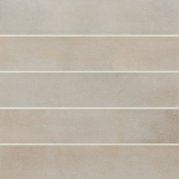 Bedrosians Celine 2.5" x 12" Matte Porcelain Floor & Wall Tile in Taupe | Item Code 100003120