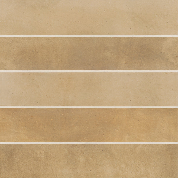 Bedrosians Celine 2.5" x 12" Matte Porcelain Floor & Wall Tile in Cotto | Item Code 100003121