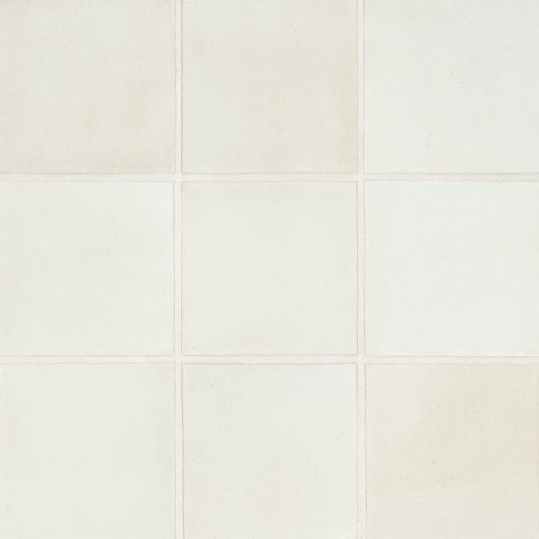 Bedrosians Celine 4" x 4" Matte Porcelain Floor & Wall Tile in White | Item Code 100003125
